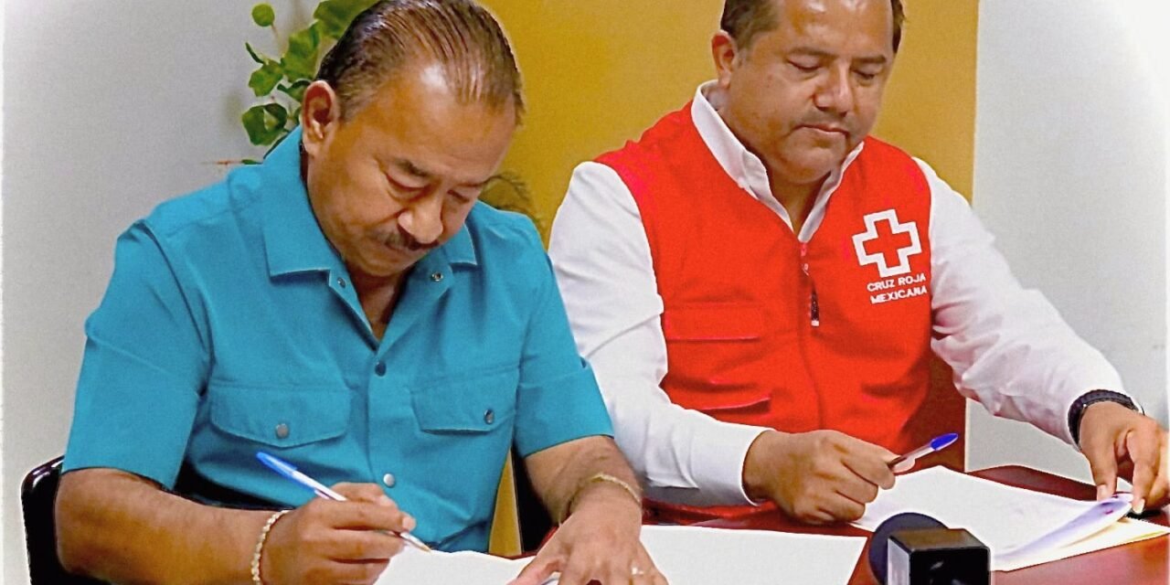 REAFIRMA SJOIIM CONVENIO DE COLABORACIÓN CON LA CRUZ ROJA EN BENEFICIO DE SUS AGREMIADOS